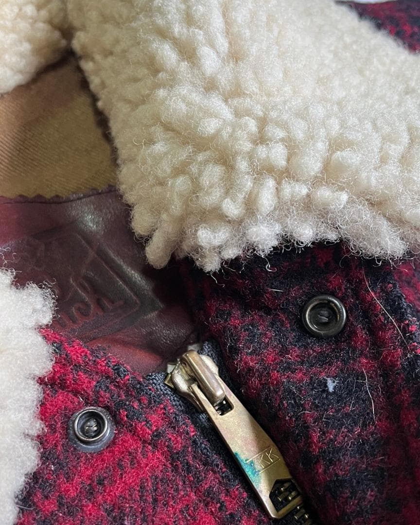 3*o様 90's USA WOOL RICH チェック ウール ジャケット