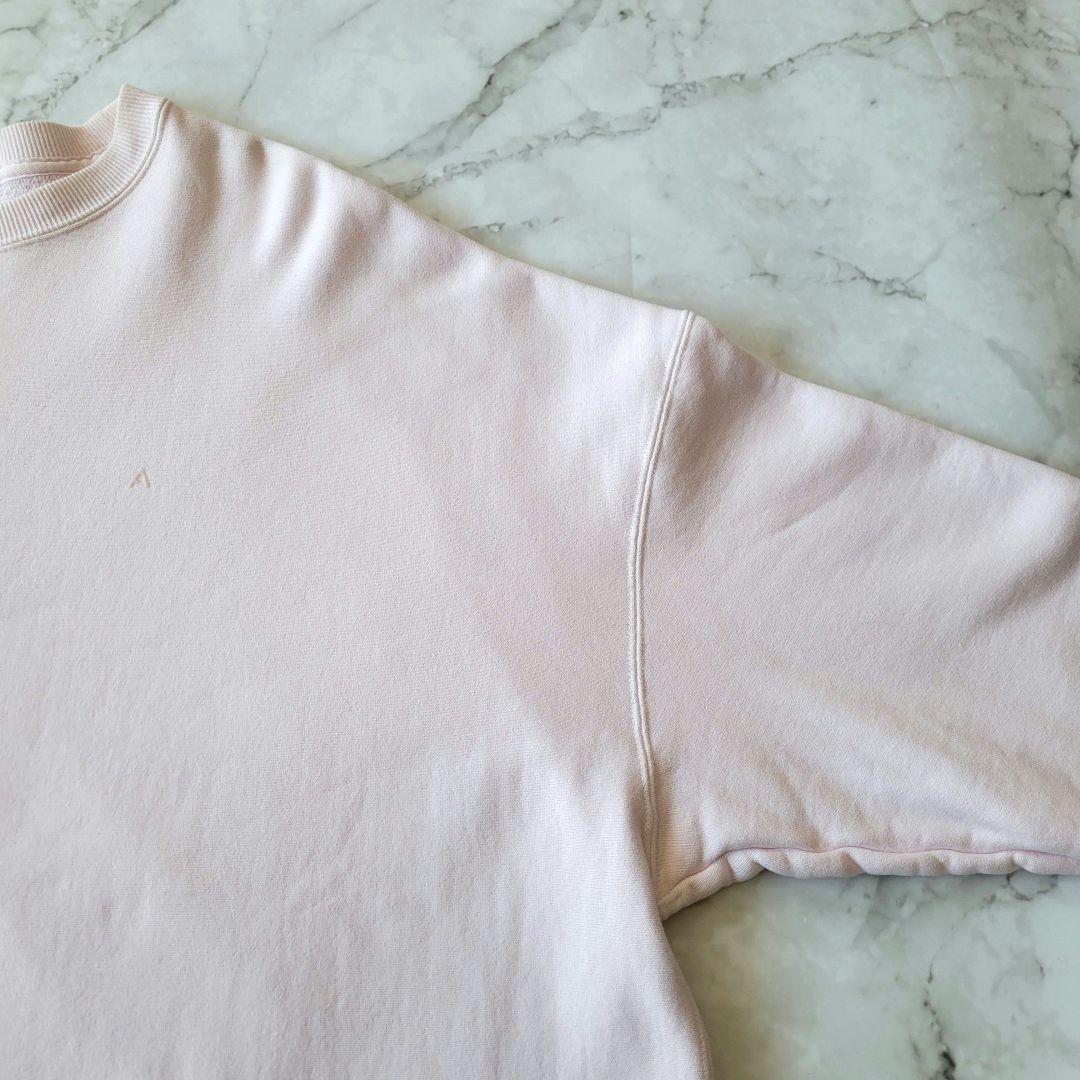 ATON ピンク クルーネックスウェット オーバーサイズ　 エイトン