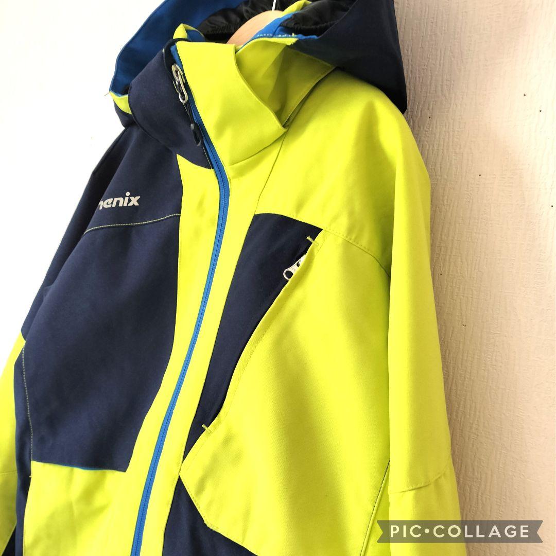 極美品 PHENIX フェニックス スキーウェア 上下 150 黄×紺 ジュニア