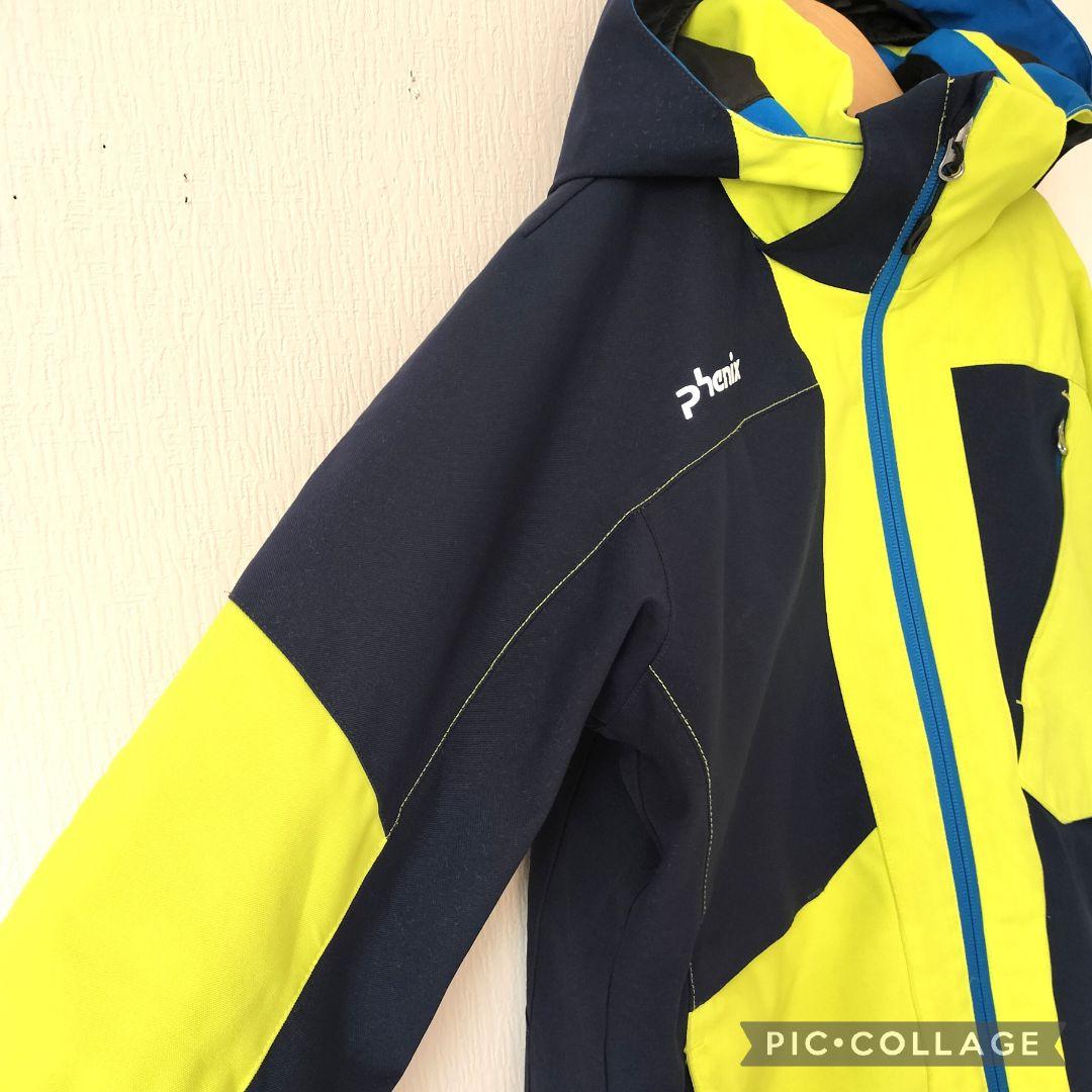極美品 PHENIX フェニックス スキーウェア 上下 150 黄×紺 ジュニア