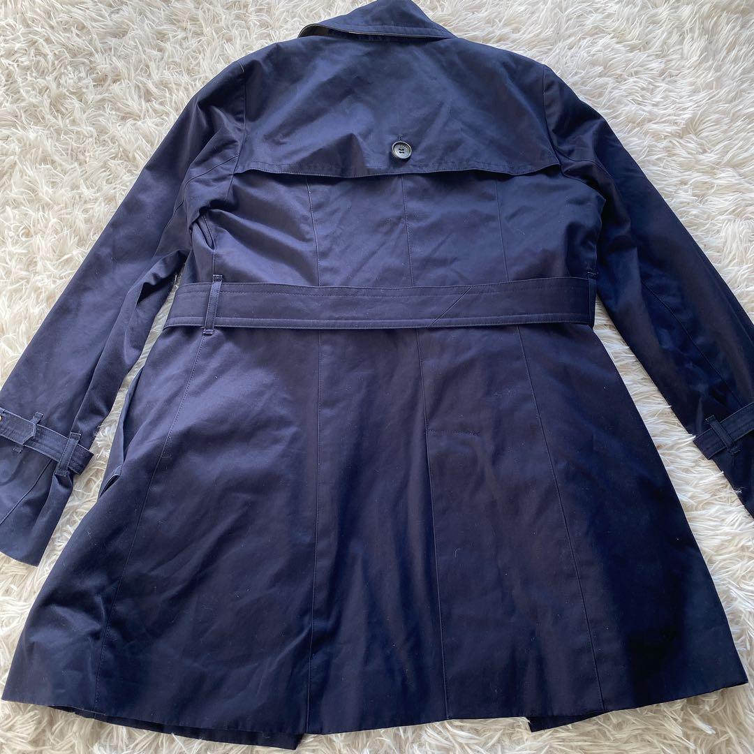 美品 ブルーレーベルクレストブリッジ ショート トレンチコート Lサイズ 40