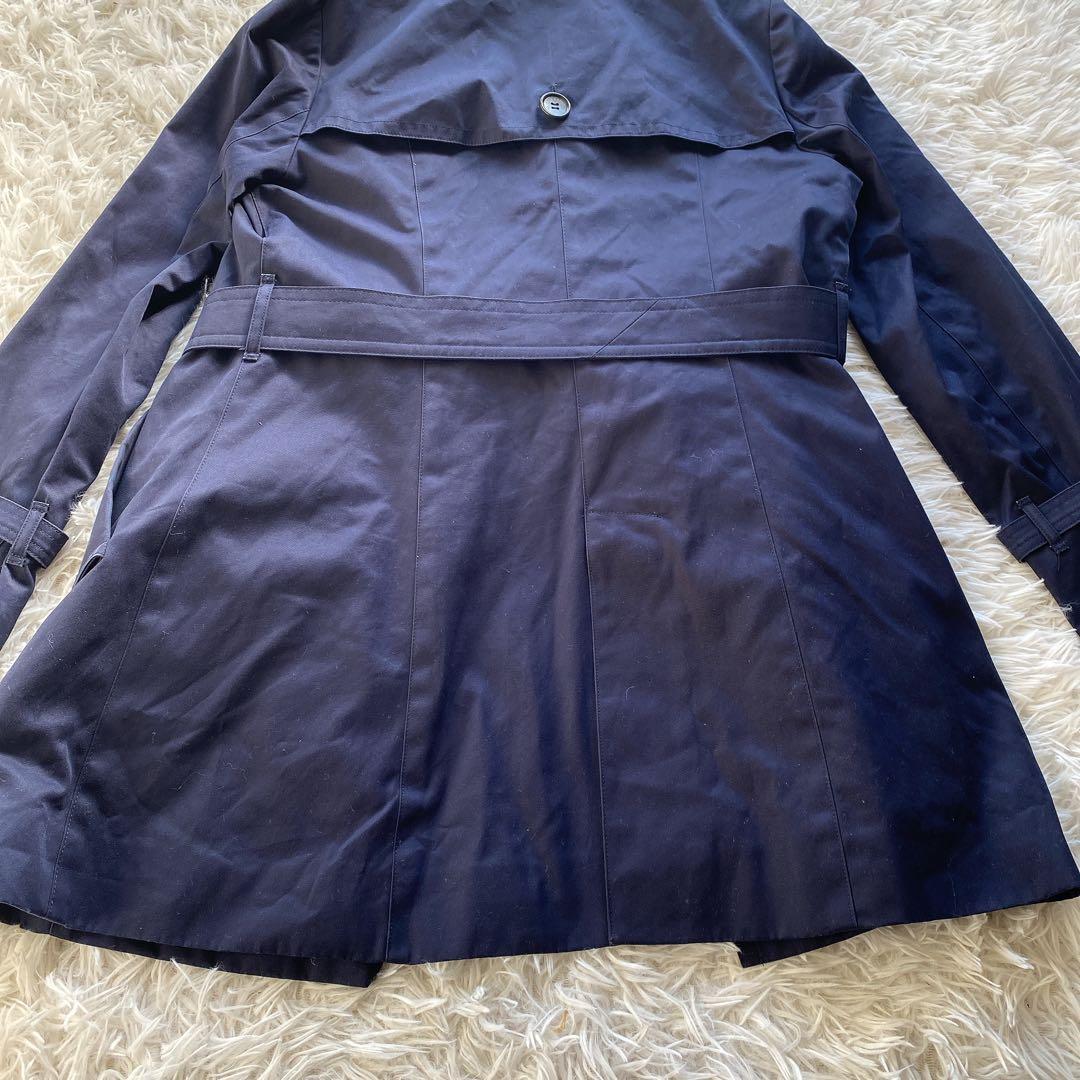 美品 ブルーレーベルクレストブリッジ ショート トレンチコート Lサイズ 40