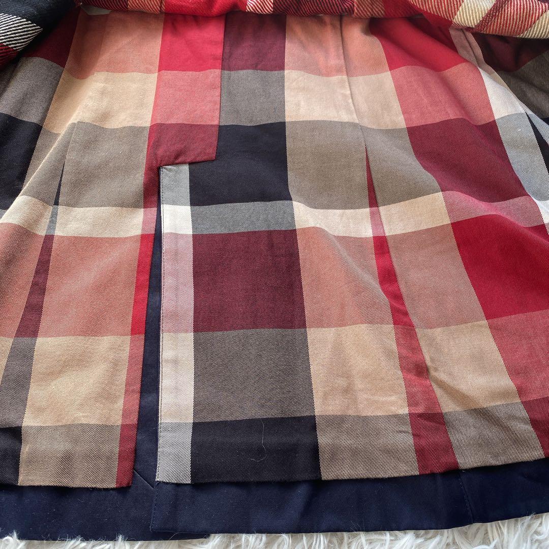 美品 ブルーレーベルクレストブリッジ ショート トレンチコート Lサイズ 40