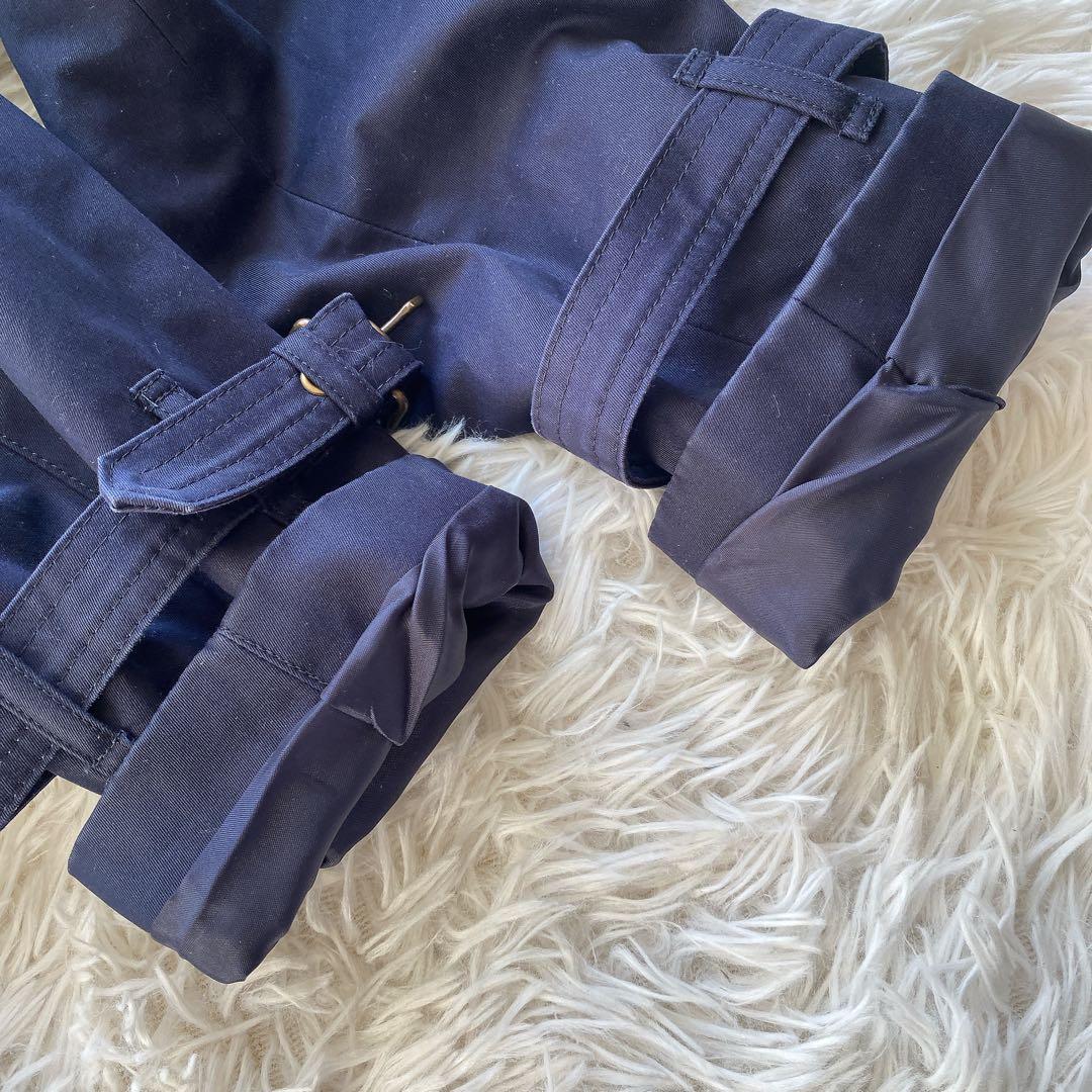 美品 ブルーレーベルクレストブリッジ ショート トレンチコート Lサイズ 40