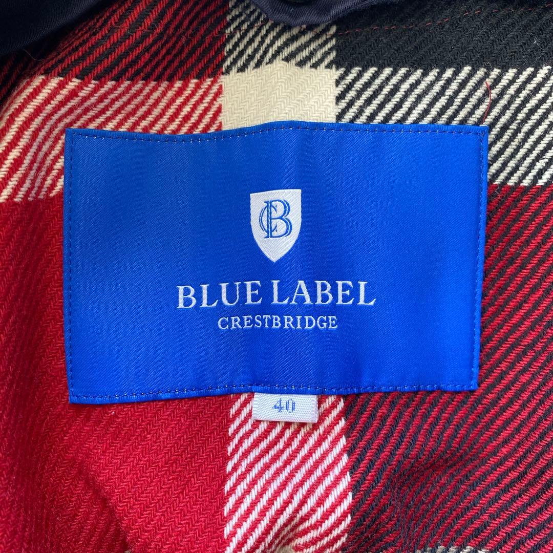 美品 ブルーレーベルクレストブリッジ ショート トレンチコート Lサイズ 40