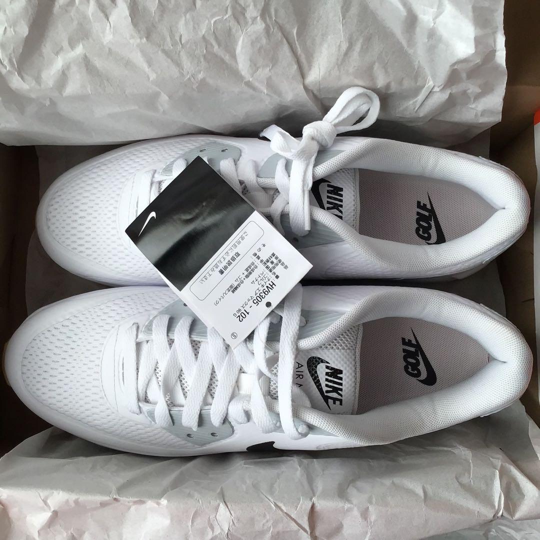 新品 27cm ナイキ エアマックス 90 G ゴルフシューズ 白 黒タグ