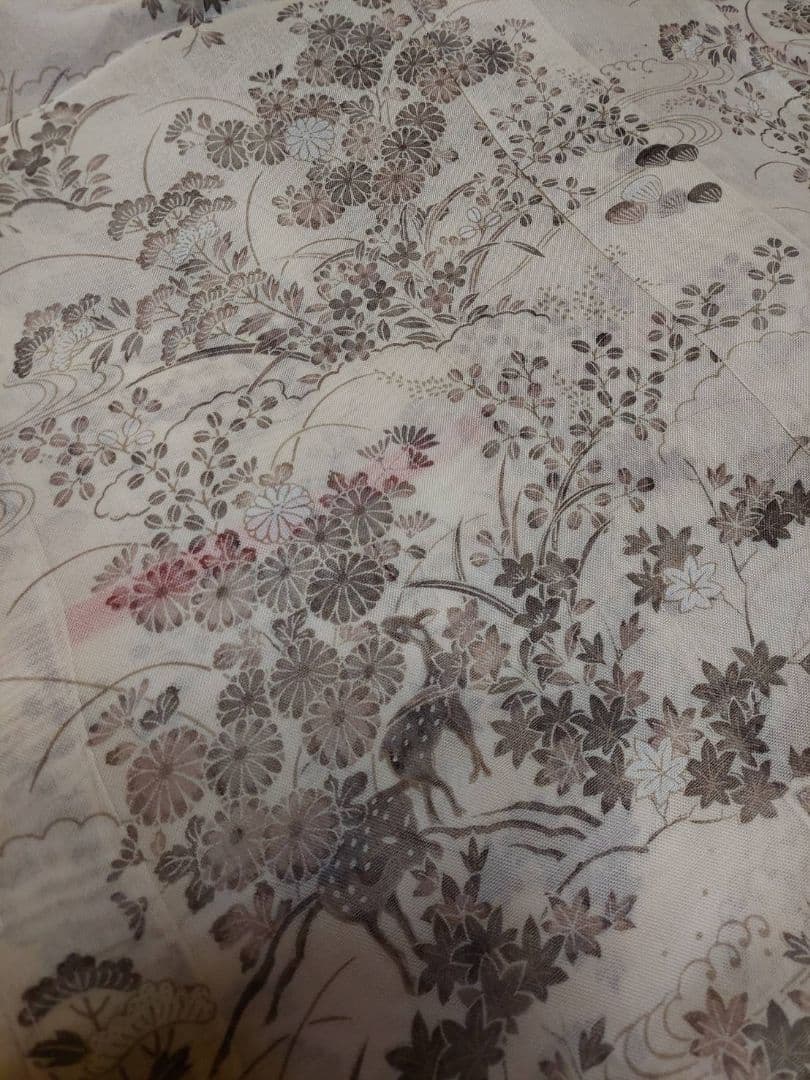 訪問着84正絹　仮絵羽 夏物