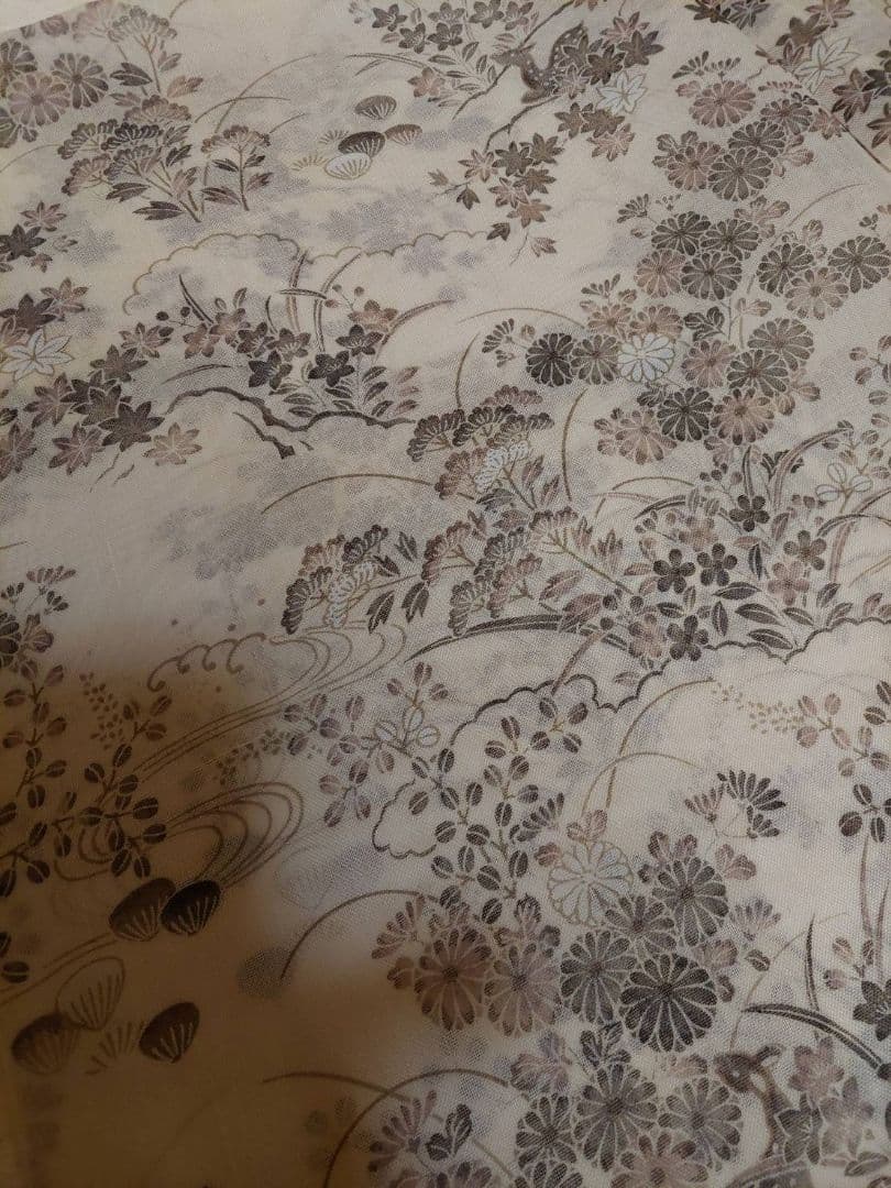 訪問着84正絹　仮絵羽 夏物