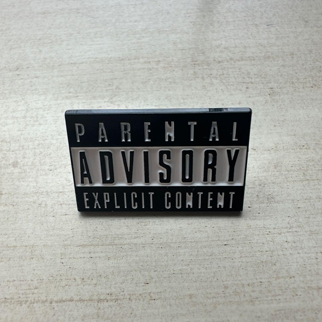 PARENTAL ADVISORY ピンバッジ アドバイザリー20個