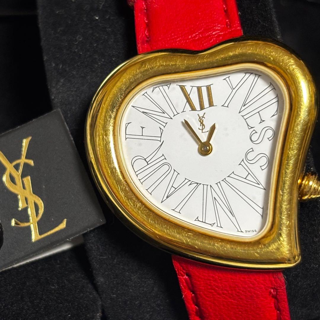 ◆希少◆YSL ハート腕時計 1995年モデル 動作未確認