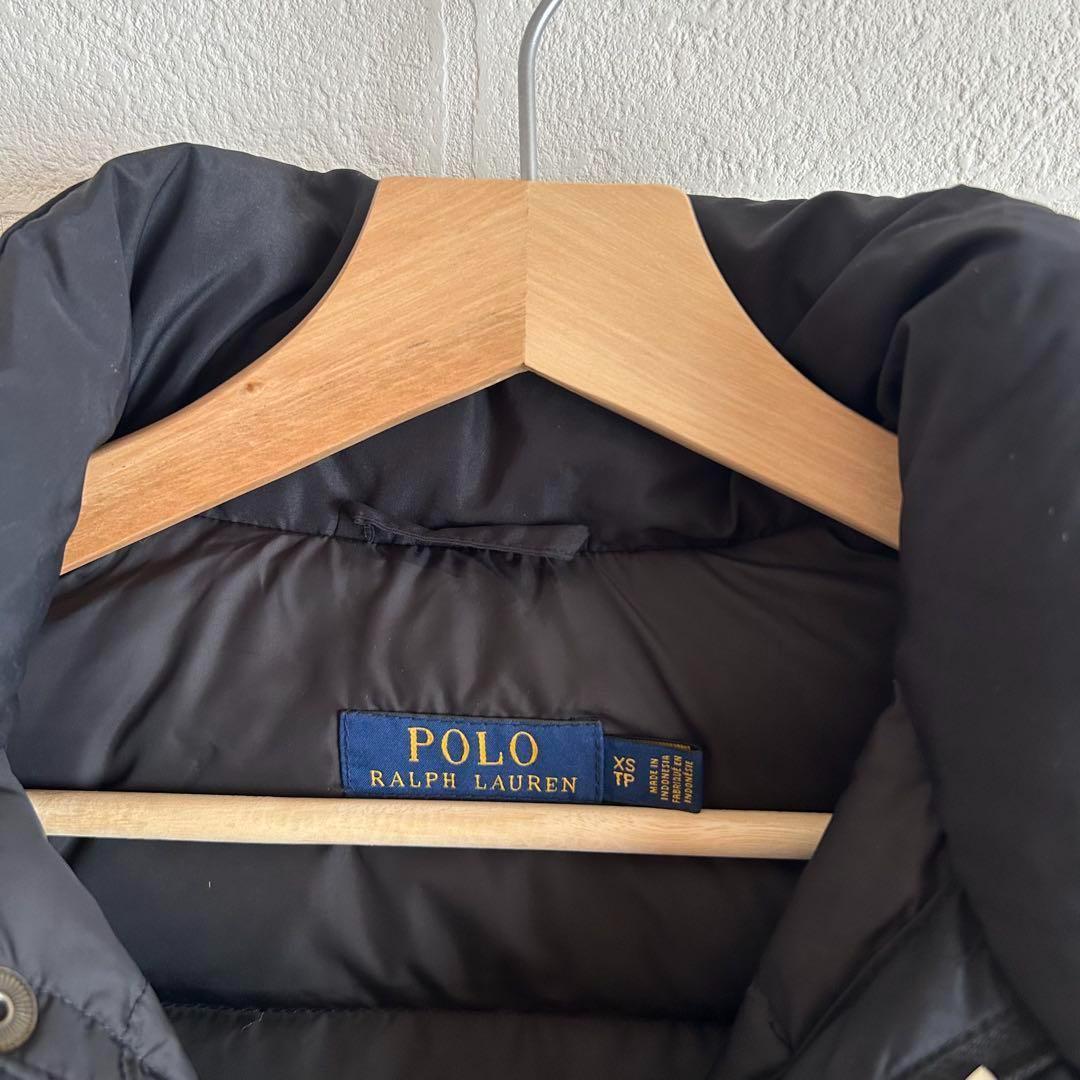 ラルフローレン　ダウンベスト　ブラック　ポニー刺繍　XS