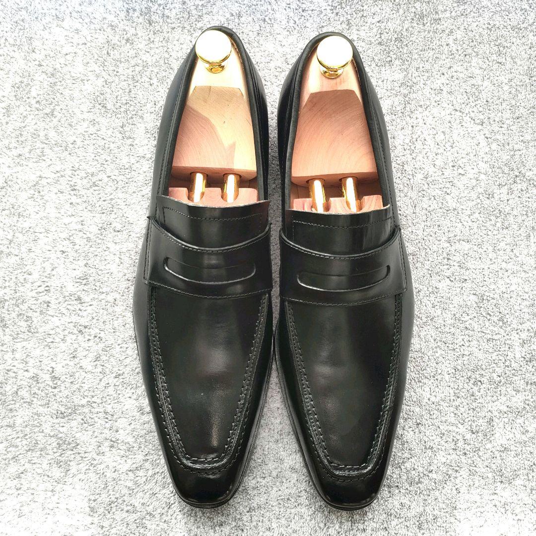 【極美品】チェントフェリーナ　ローファー　【26cm】本革　黒