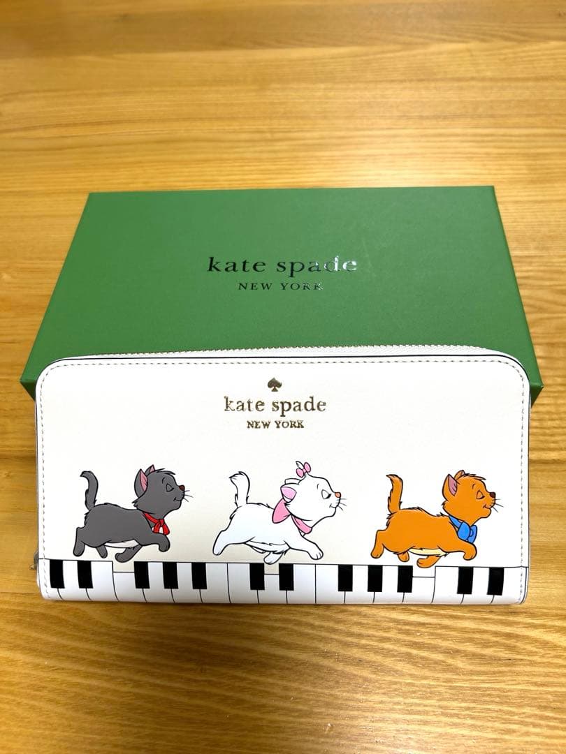 kate spade ピアノ　ディズニーコラボ　長財布　新品