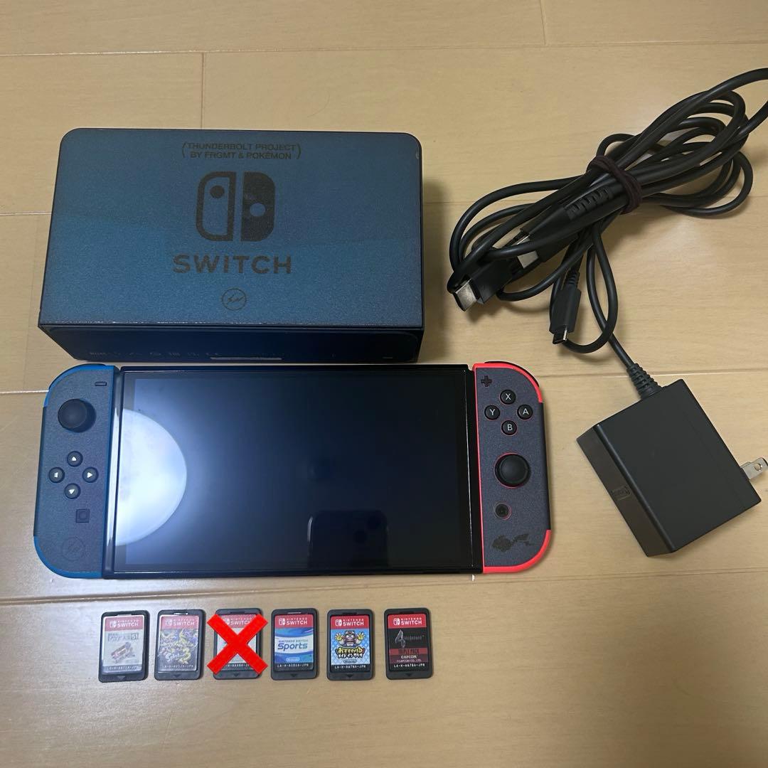 【特価】Nintendo Switch 有機elモデル本体 ゲームソフト5枚