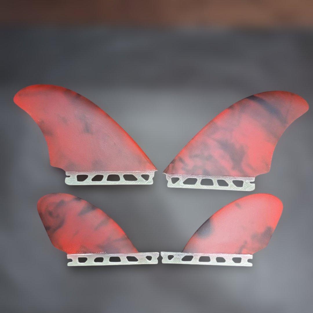 アートグラス仕様　クワッドフィン　フューチャーフィン対応　ファイバーグラス製