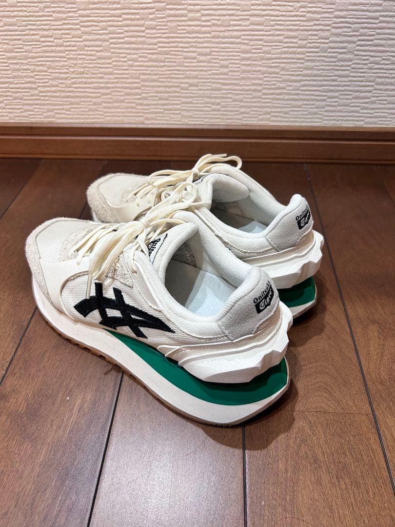オニツカタイガー MOAGE CO 25.5cm ホワイト グリーン ガムソール
