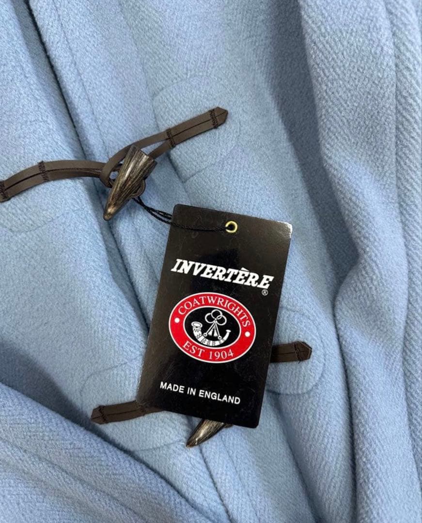 未使用サンプル品INVERTERE ダッフルコートBIRMINGHAM水色38