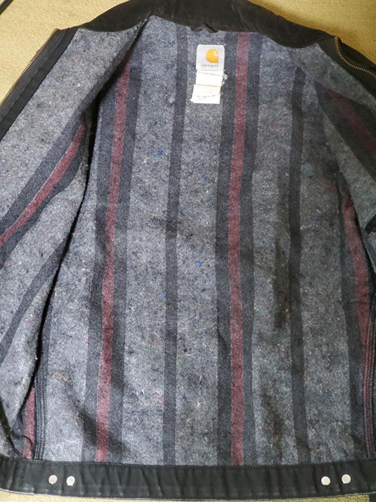 デトロイトジャケット carhartt カーハートブラック メキシコ製