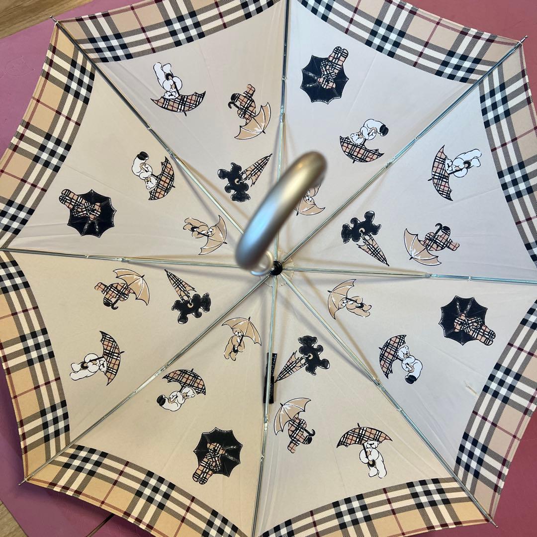【Burberry】バーバリー ノバチェック クマ柄 傘