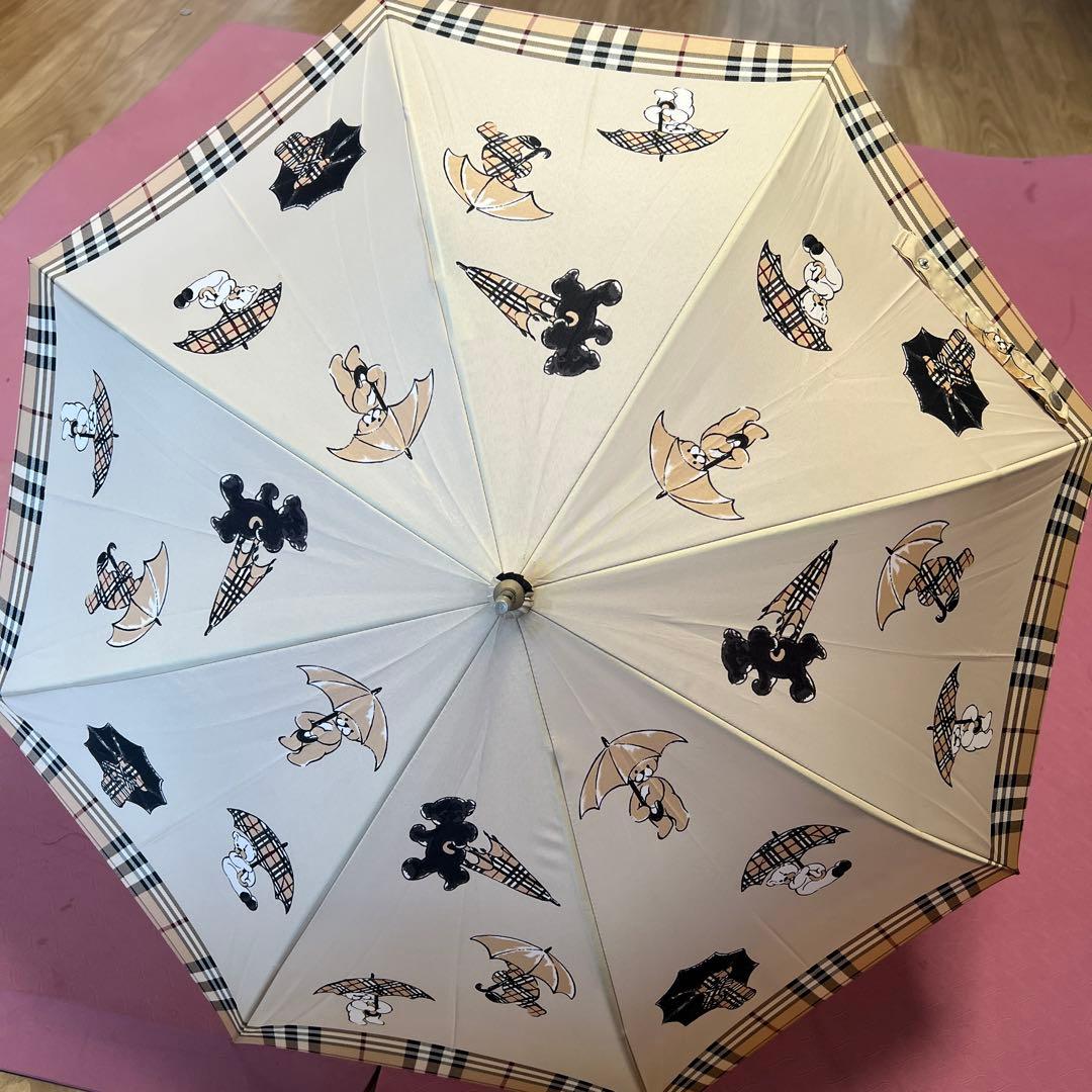 【Burberry】バーバリー ノバチェック クマ柄 傘