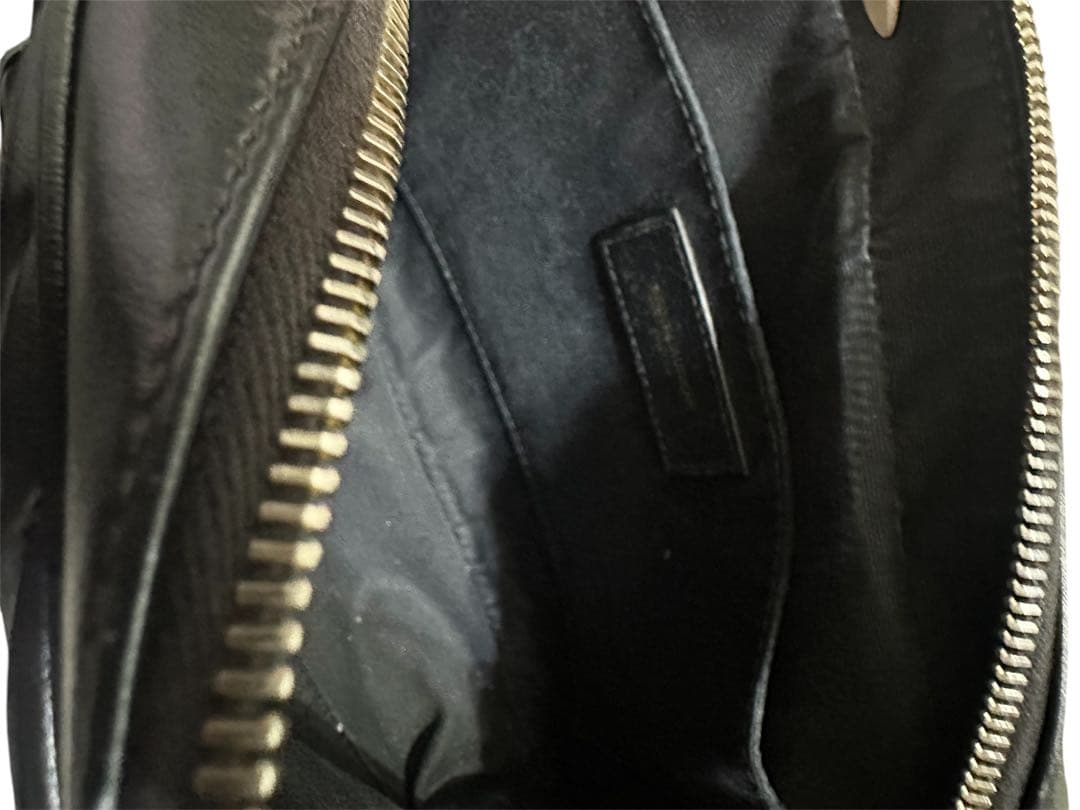 YSL ブラック キルティング ショルダーバッグ