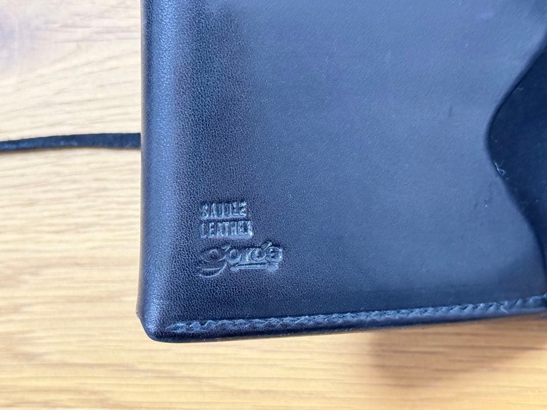 【新品未使用】goro’s ２つ折り財布（サドル）黒