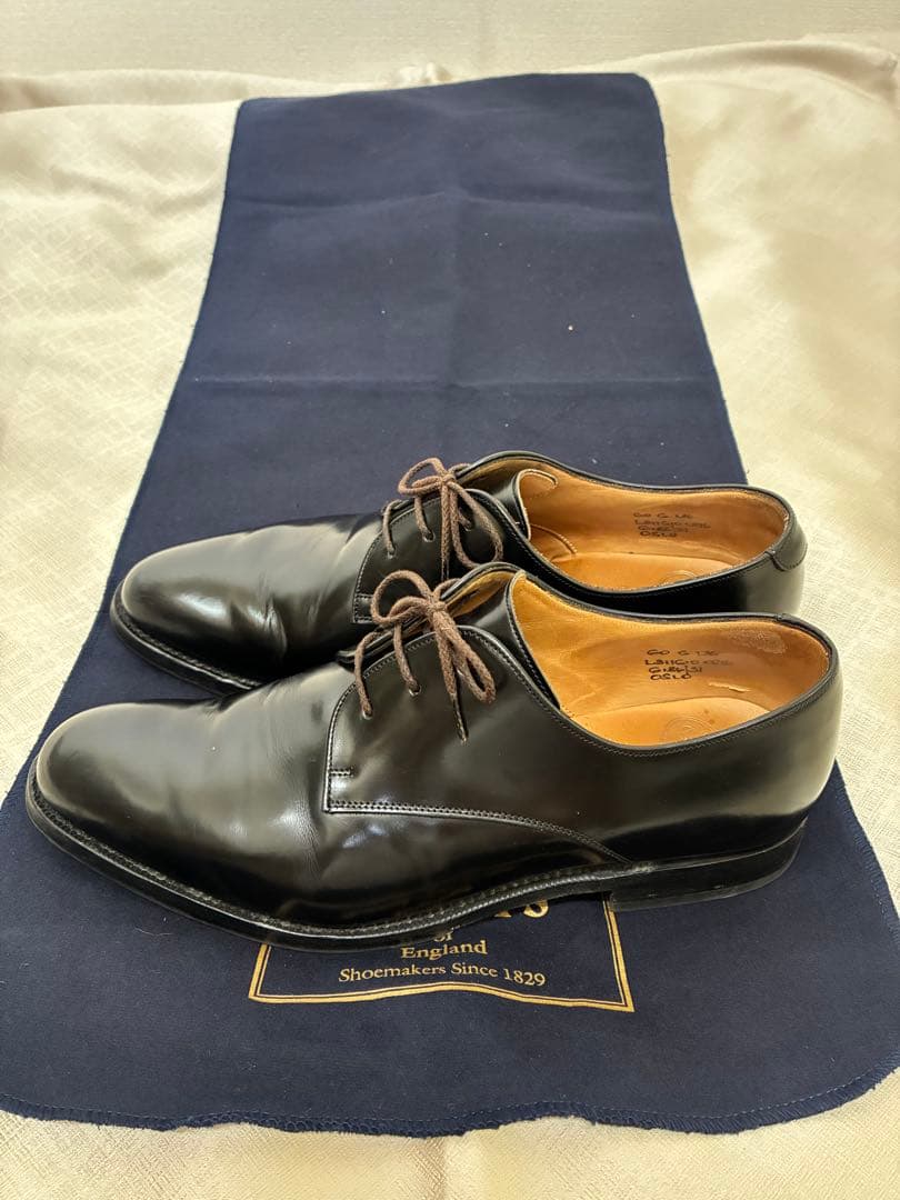 美品　チャーチ　シャノン　ポリッシュドバインダーカーフ　24.5 オスロ