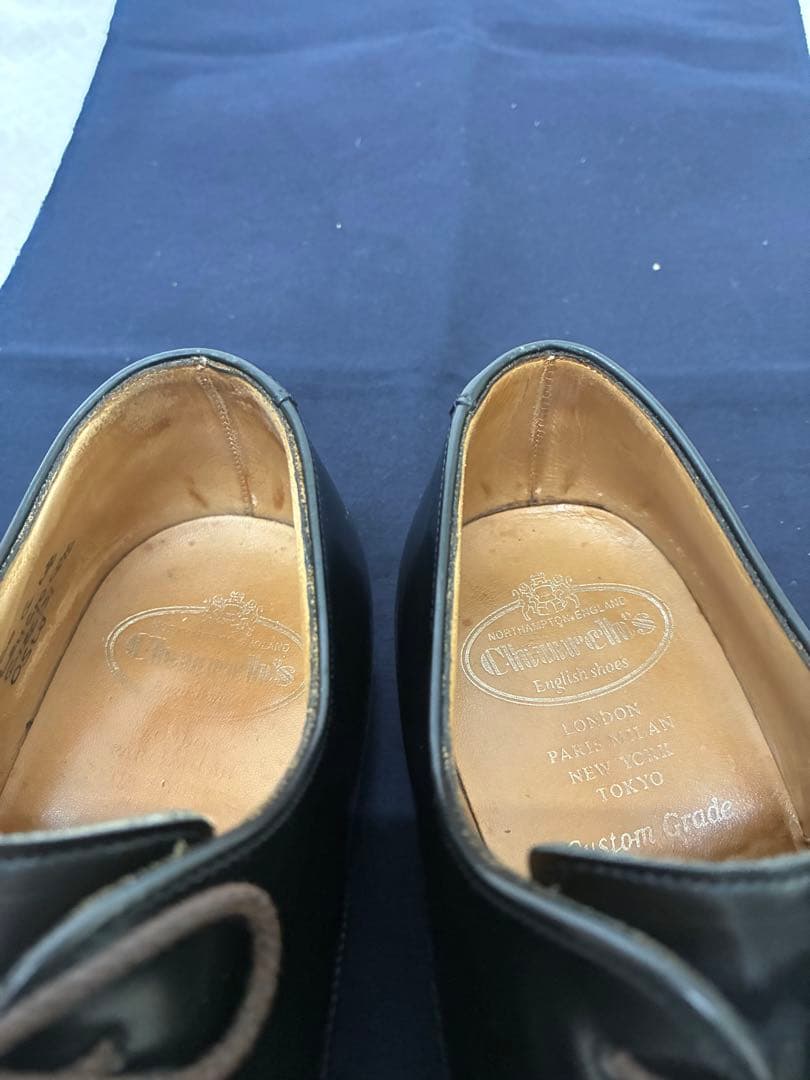 美品　チャーチ　シャノン　ポリッシュドバインダーカーフ　24.5 オスロ