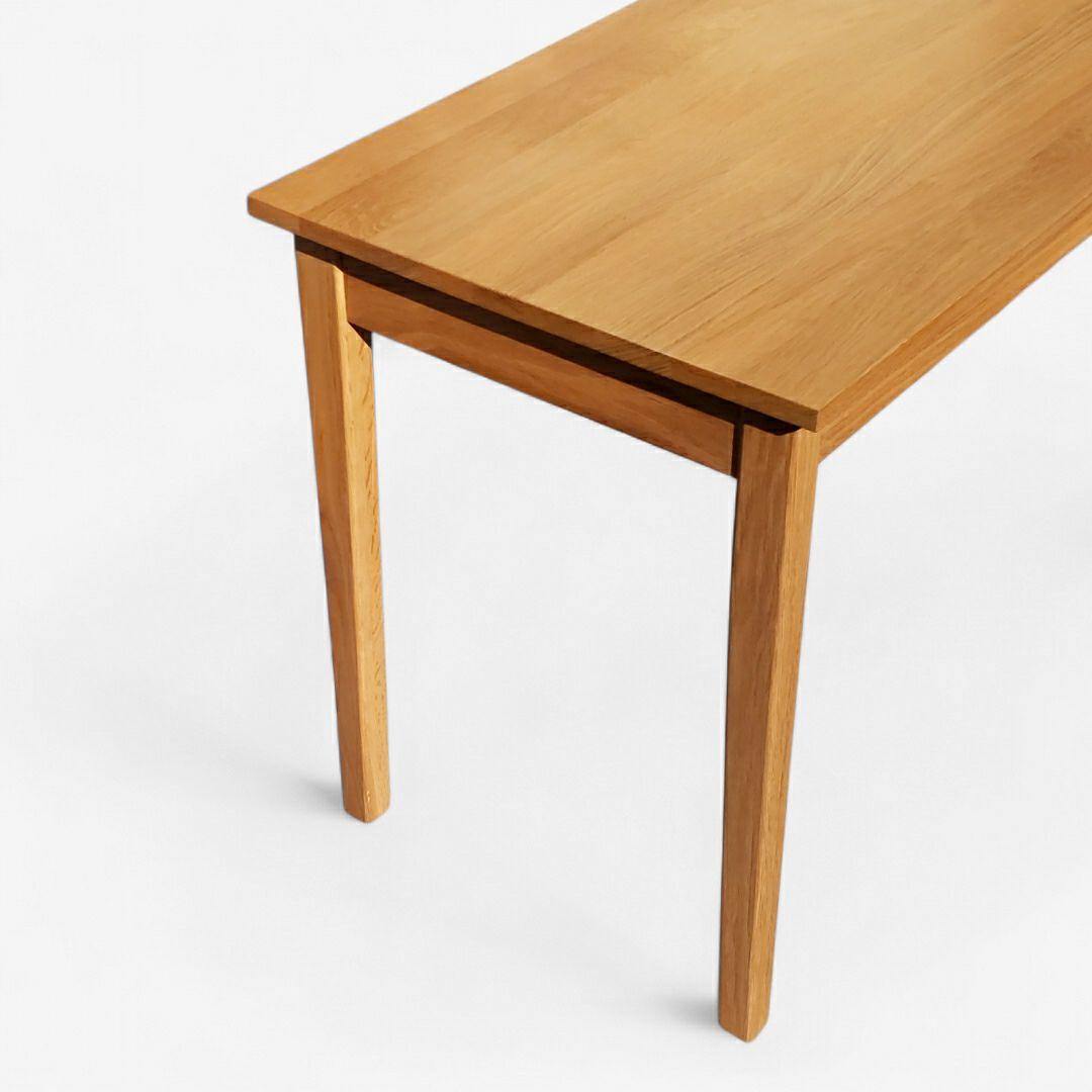 希少 廃盤 無印良品 無垢材デスク 引出付 オーク材 幅110cm 天然木