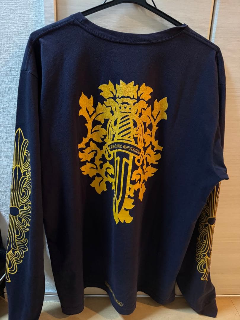 chromehearts ロンT ダガー　ネイビー