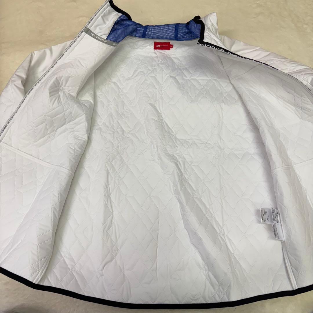 美品　New Balance ゴルフジャケット ホワイト　キルティング　冬ゴルフ