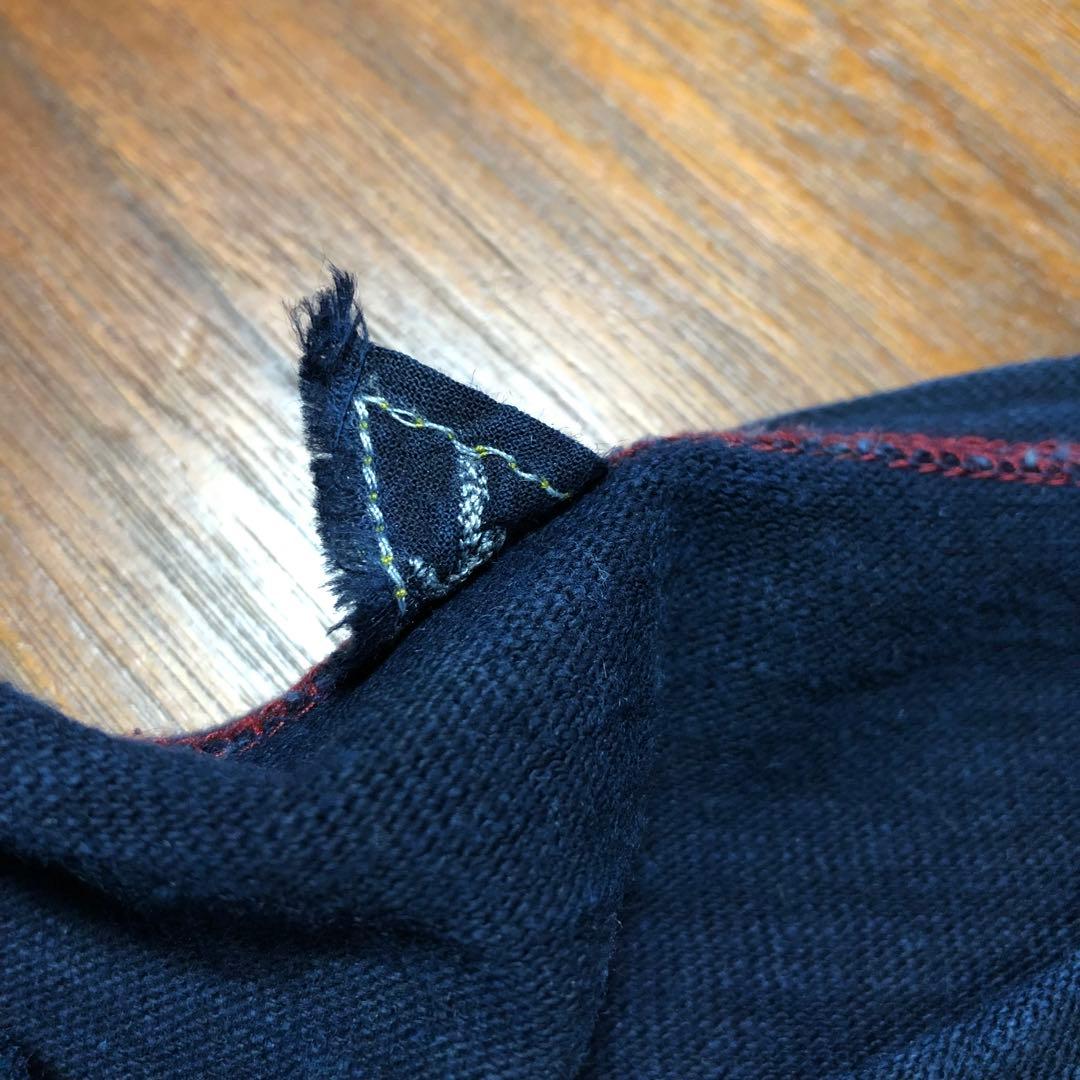 45R 45rpm 藍染め 長袖 カットソー Tシャツ インディゴ染め 日本製4