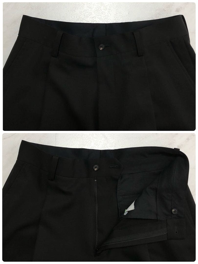 【未使用級】ssstein EXTRA WIDE TROUSERS ブラック M