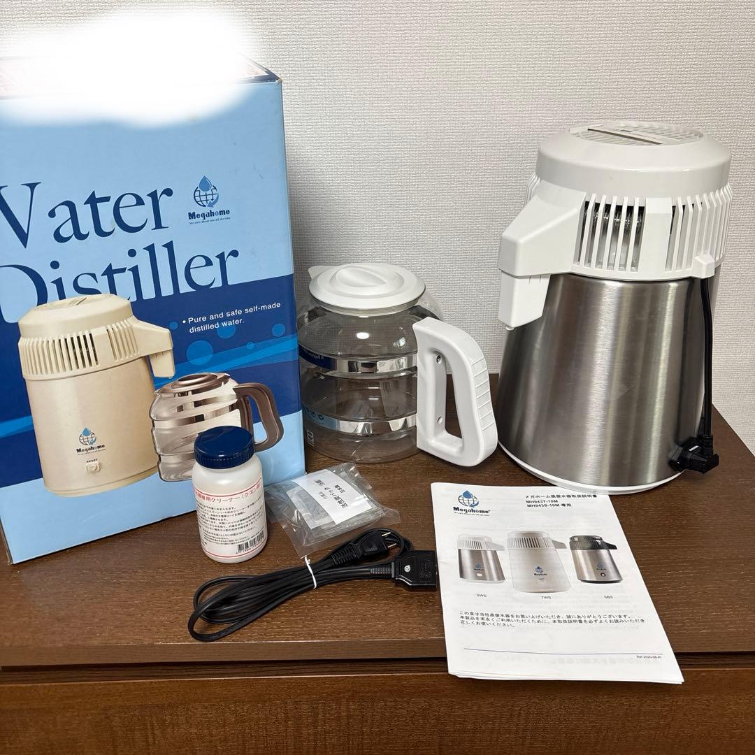 蒸留水器 メガホーム社製ステンレスボディー純水メーカー 4L
