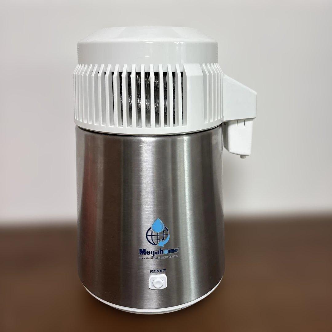 蒸留水器 メガホーム社製ステンレスボディー純水メーカー 4L