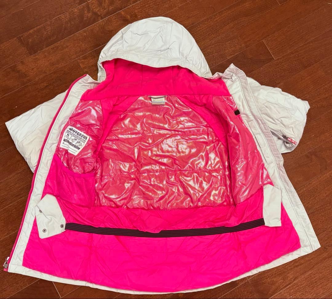 Columbia キッズ スキーウェア　150cm ホワイト/ピンク