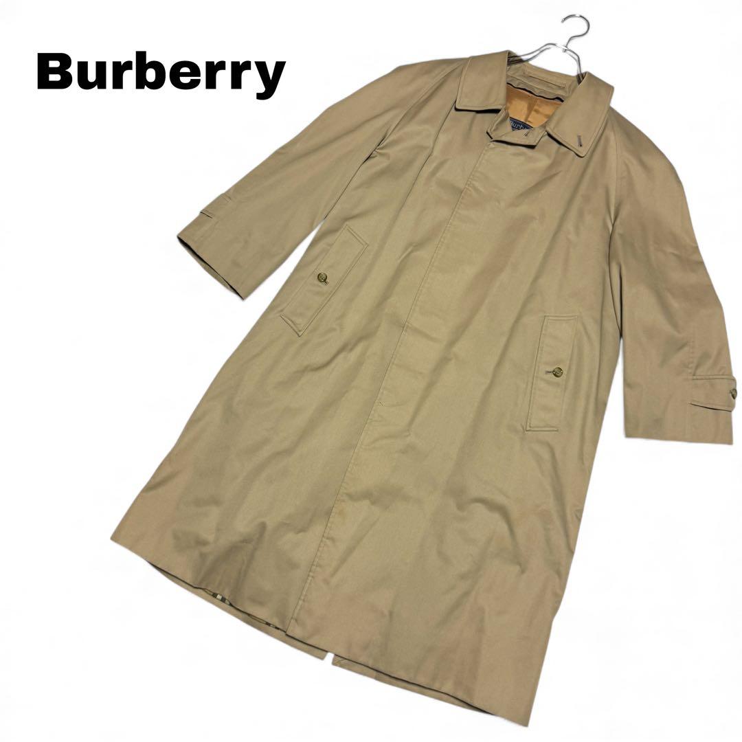 【美品】Burberry バーバリー トレンチコート コットン混 ベージュ M