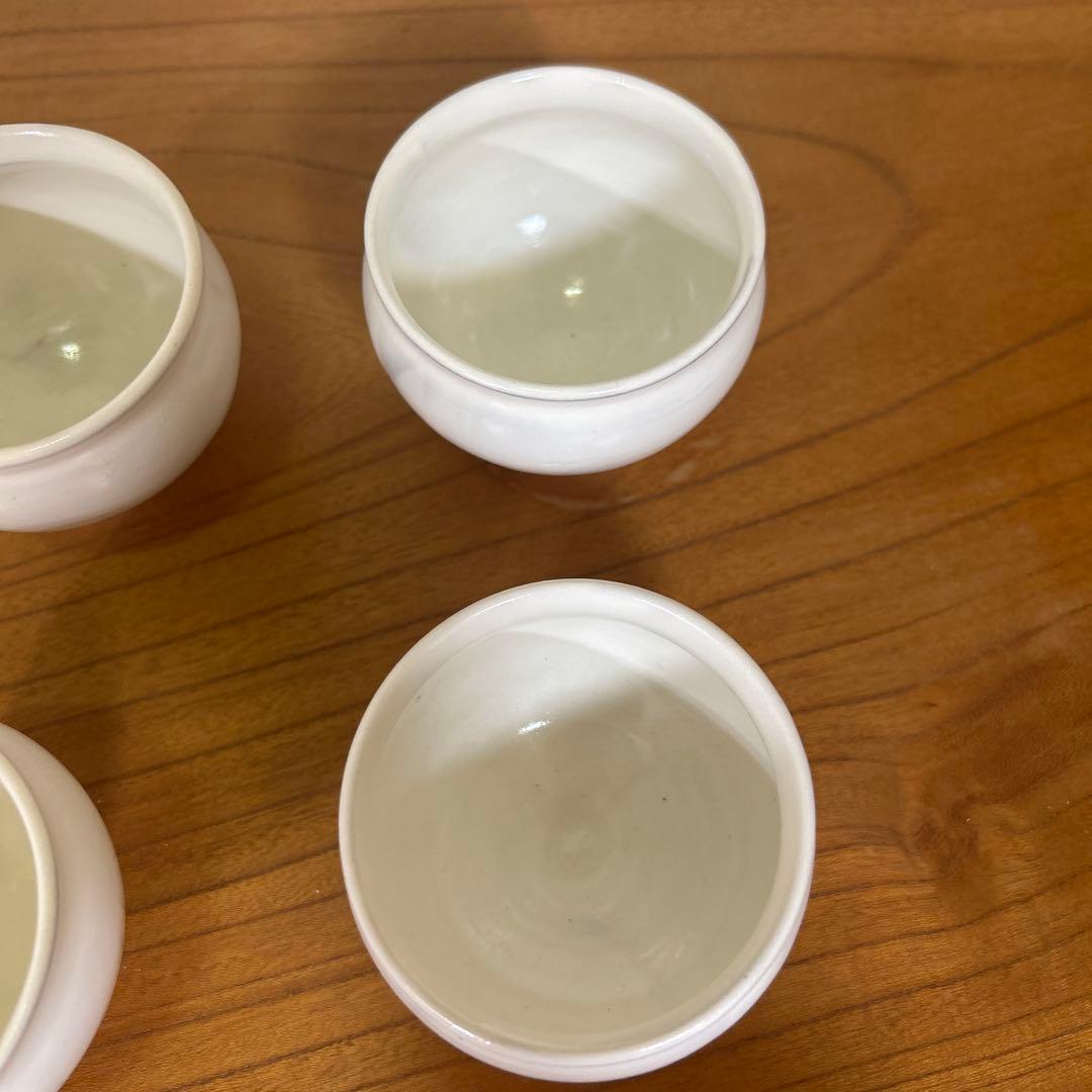 【美品1点金継ぎ直しあり】鈴木環　ピジョンカップ S 4点セット売り 湯呑み