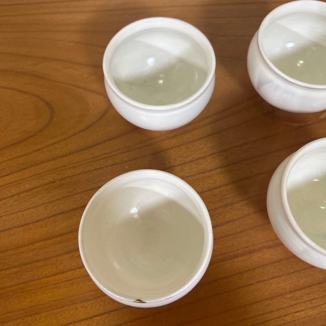 【美品1点金継ぎ直しあり】鈴木環　ピジョンカップ S 4点セット売り 湯呑み