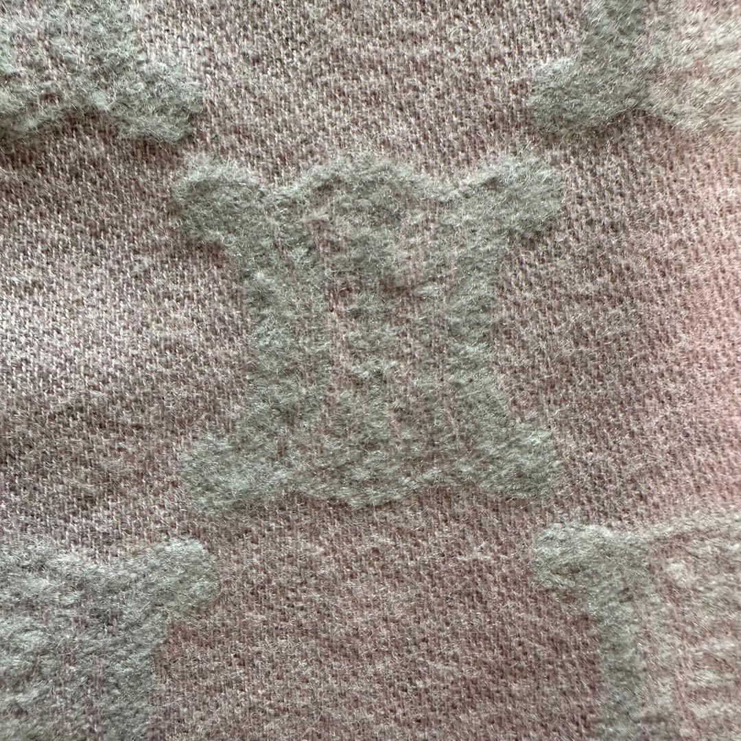 CELINE セリーヌ トリオンフ マフラー ピンク グレー