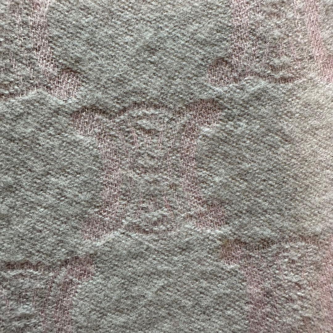 CELINE セリーヌ トリオンフ マフラー ピンク グレー