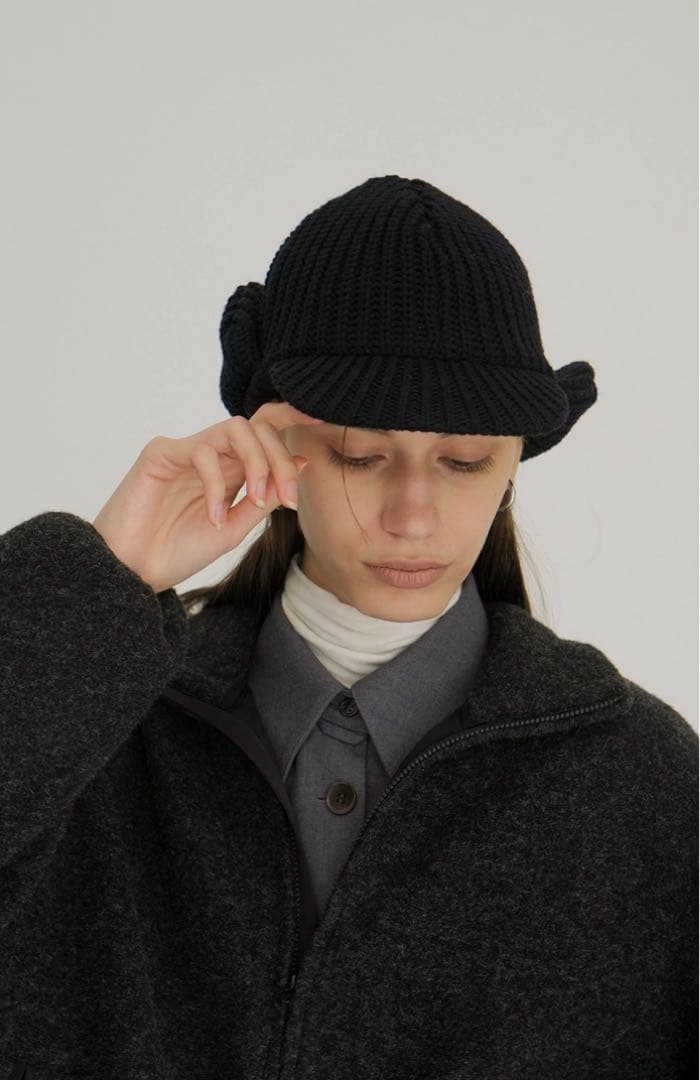 KIJIMA TAKAYUKI ×CLANE WOOL KNIT EAR CAP