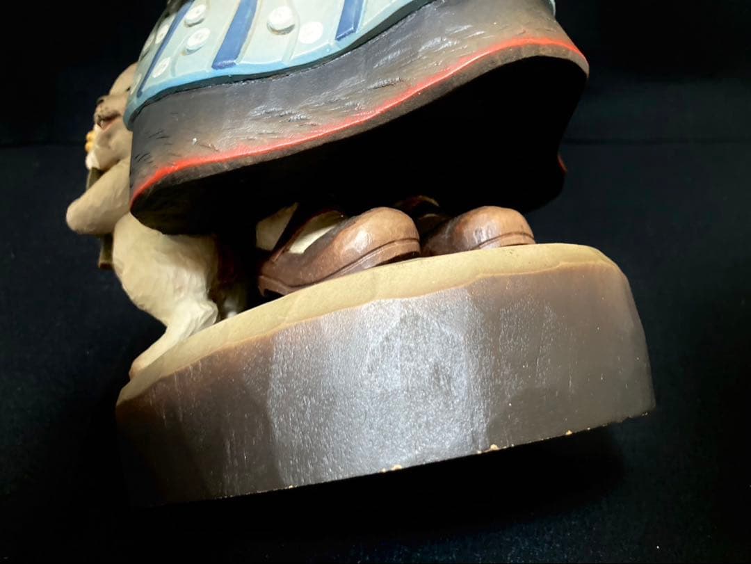 【希少 大サイズ】ANRI Golden Blossom 38cm 木彫り 美品