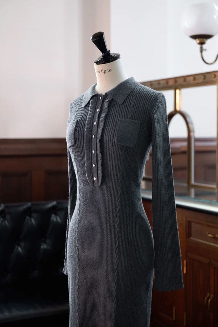 【ハーリップトゥ】Margot Knit Long Dress
