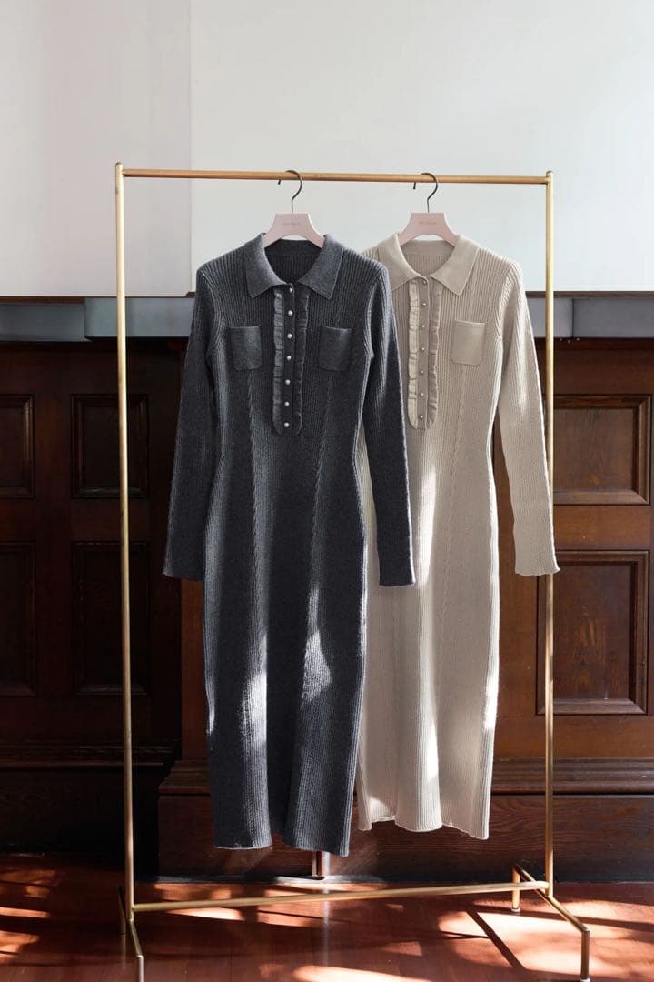 【ハーリップトゥ】Margot Knit Long Dress