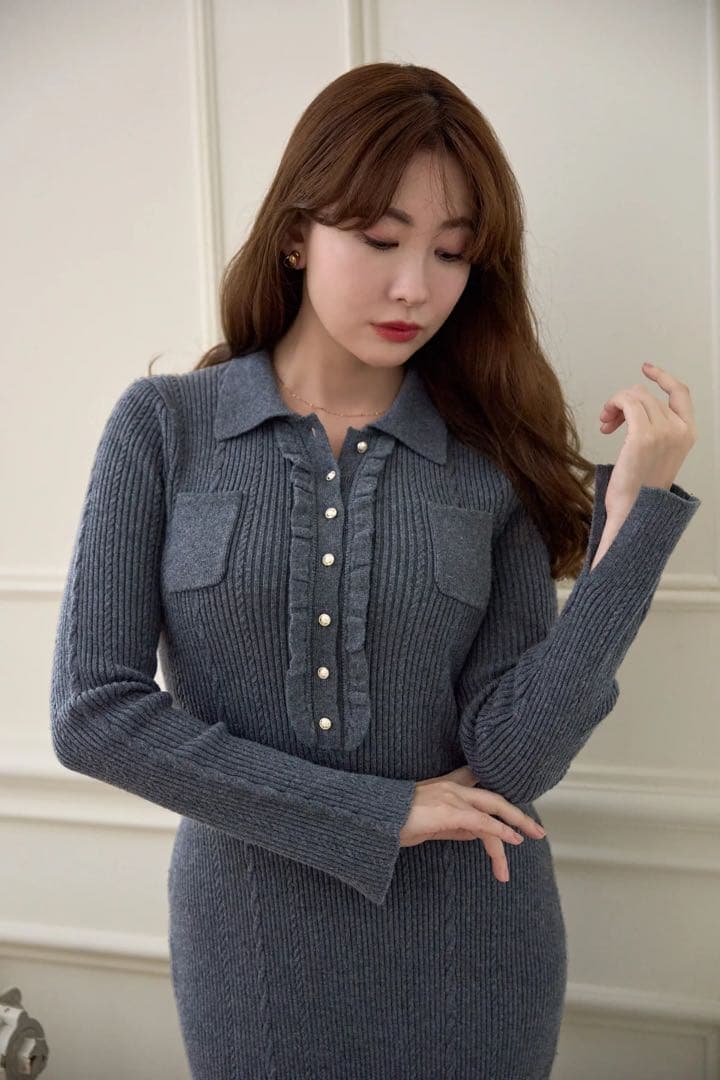 【ハーリップトゥ】Margot Knit Long Dress