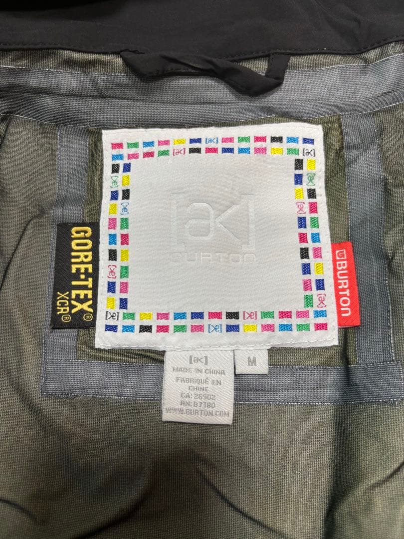 【希少】【美品】バートンak ゴアテックス ジャケットブラック　インナー付き