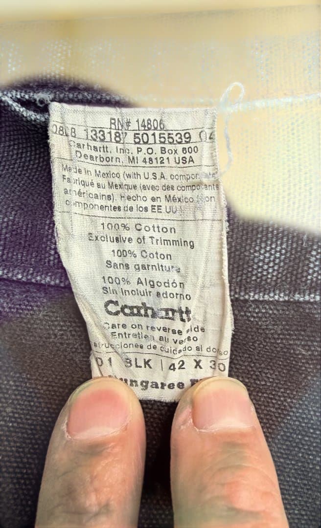 carhartt W42XL30 B01 BLK ダブルニー 2008年製