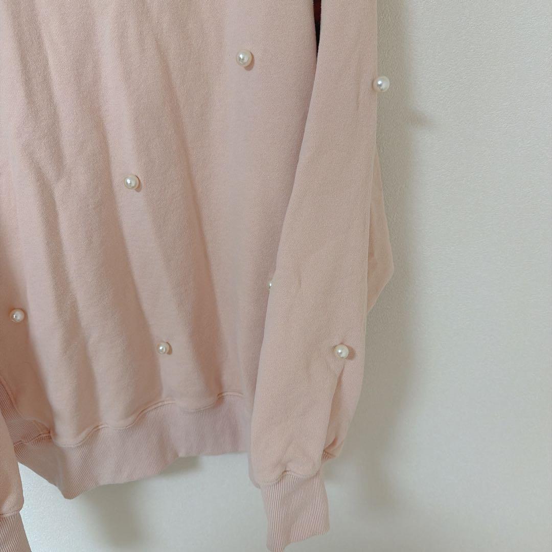 PERL SWEAT pink marryme, トレーナー、スウェット