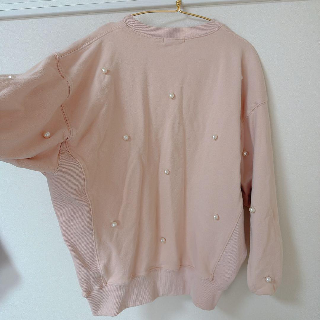 PERL SWEAT pink marryme, トレーナー、スウェット